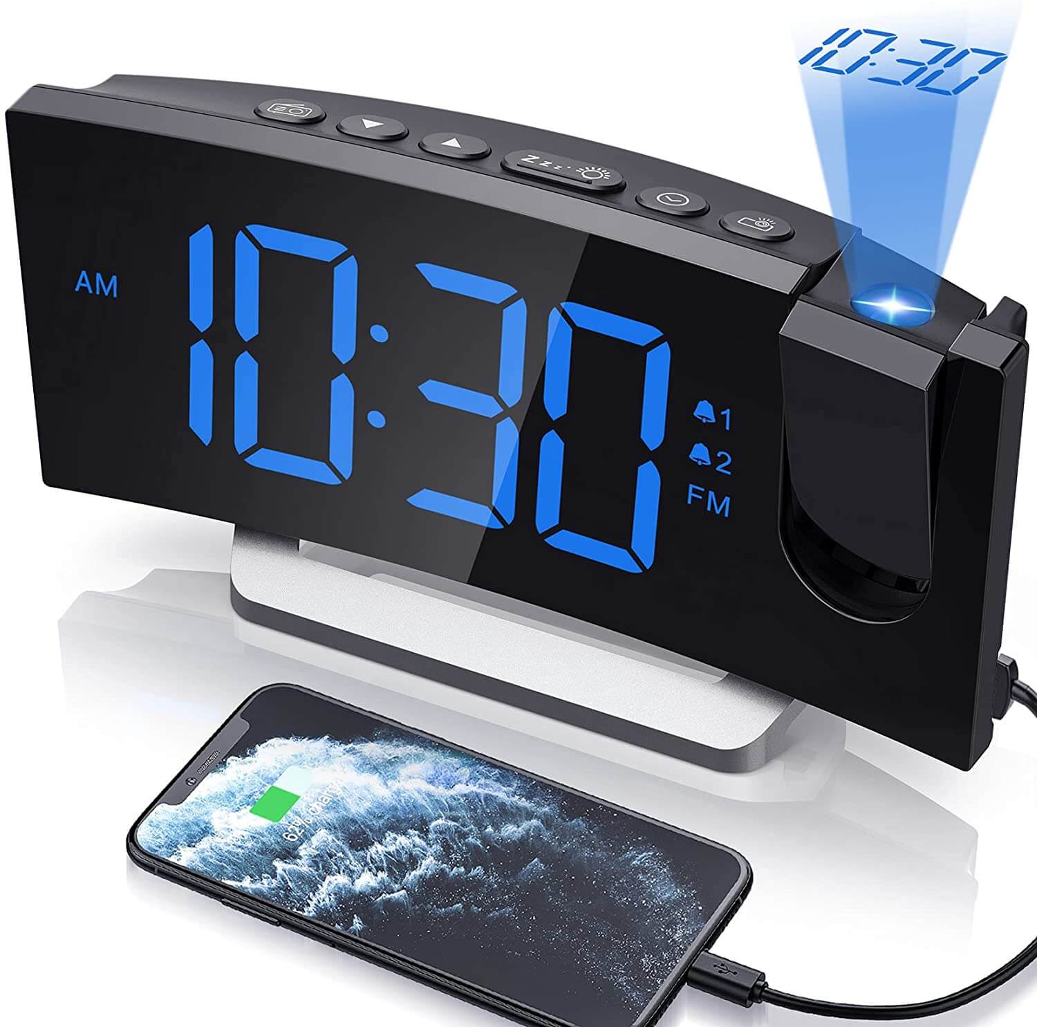 Projection Alarm Clock - LINWEY - Best Projection Alarm Clock