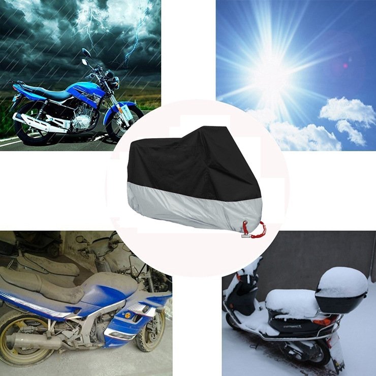 All Season Waterproof Sun Motorcycle Cover - LINWEY - Best All Season Waterproof Sun Motorcycle Cover