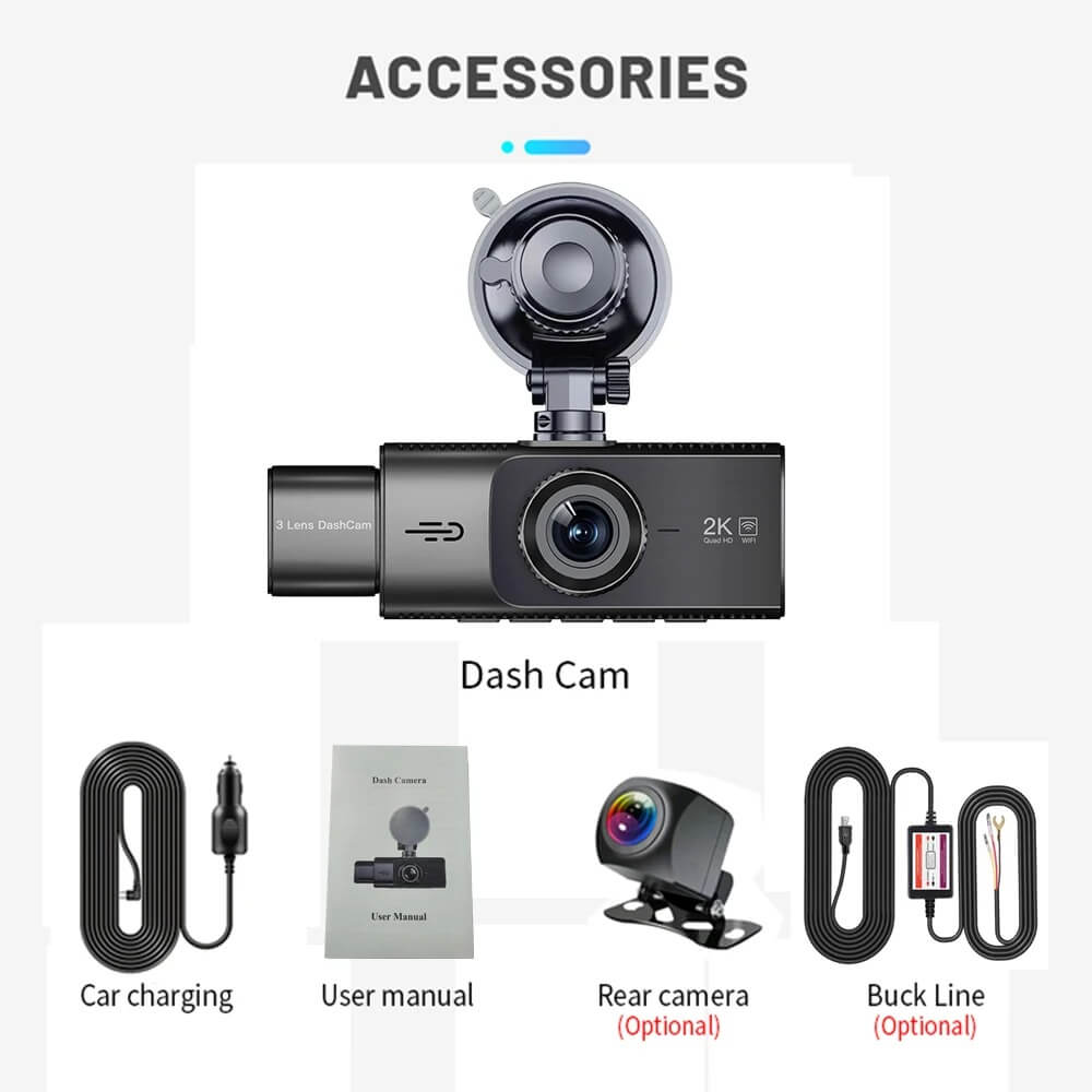 3 Channel Dash Cam