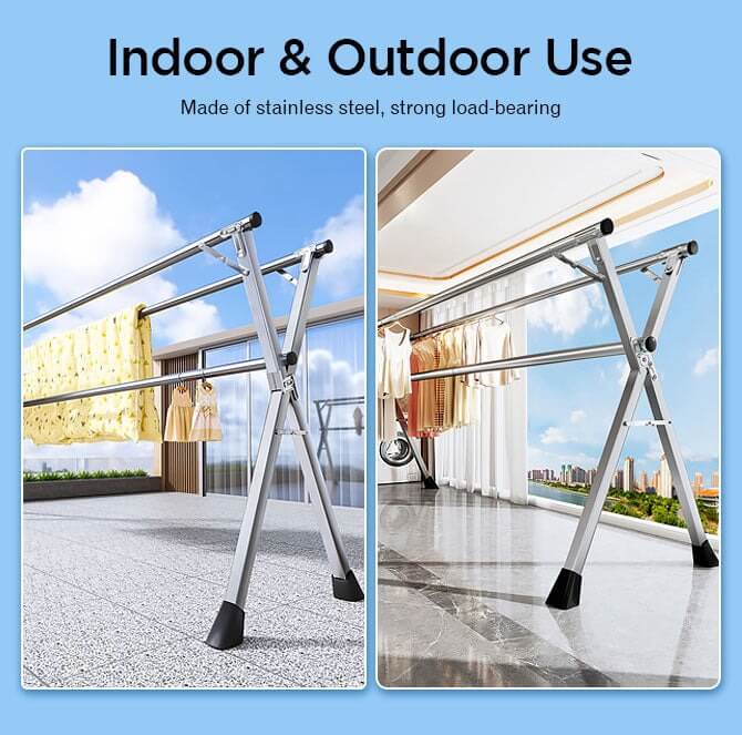 Heavy Duty Stainless Steel Clothes Drying Rack