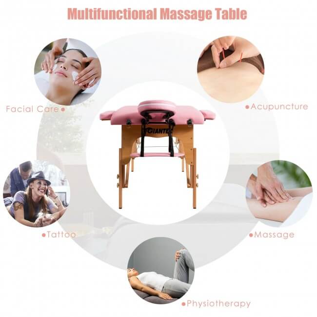 Portable Folding Massage Table Bed with Carry Case - LINWEY - Best Portable Folding Massage Table Bed with Carry Case