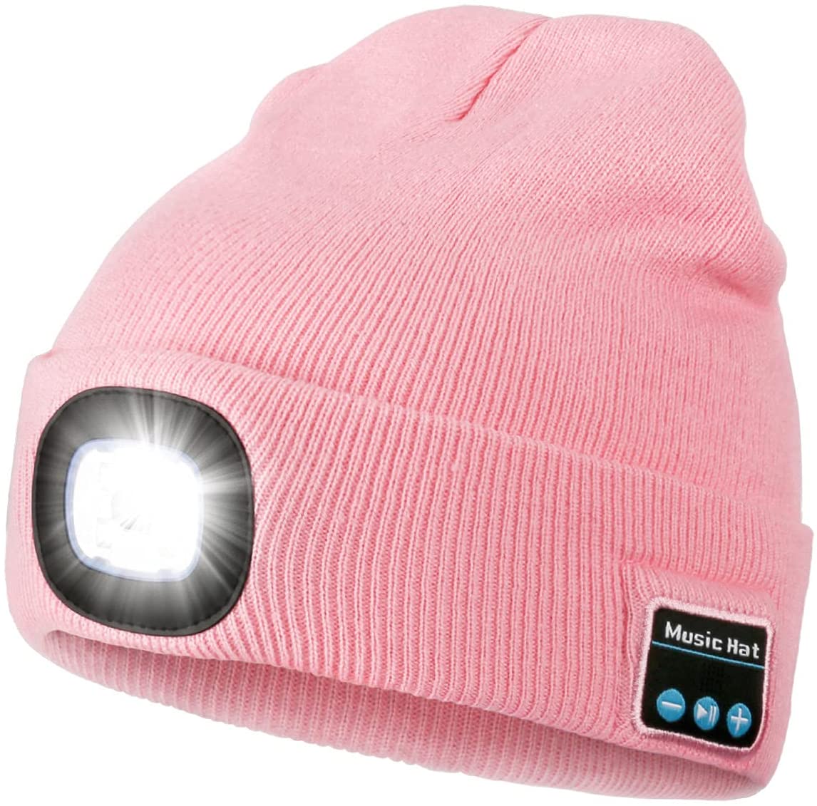 Bluetooth Beanie Hat with Light, Speakers & Mic - LINWEY - Best Bluetooth Beanie Hat with Light, Speakers & Mic