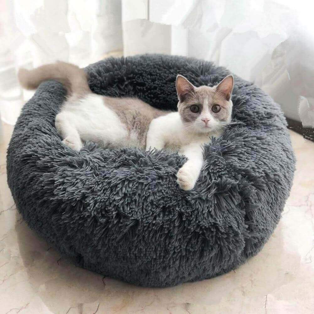 Cozy Calming Bed for Cats - Best Cozy Calming Bed for Cats - LINWEY