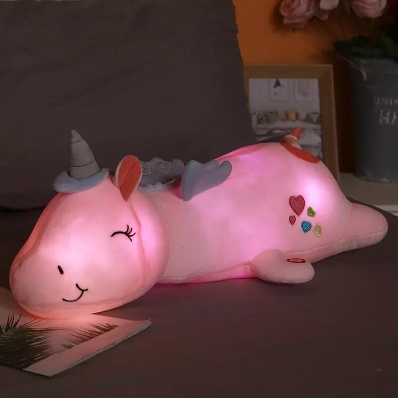 Fluffy unicorn pillow store