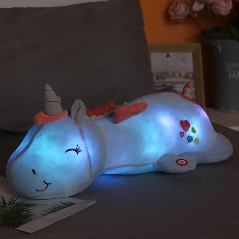 3D Light Up Unicorn Pillow Plush - LINWEY - Best 3D Light Up Unicorn Pillow Plush