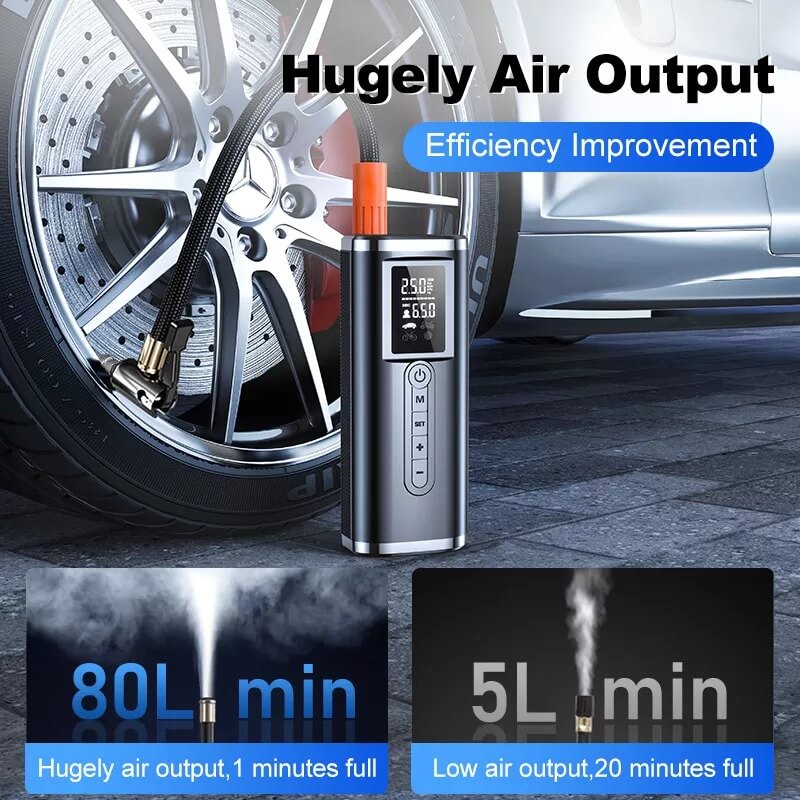 Cordless Tire Inflator (4000mAh Battery) - LINWEY - Best Cordless Tire Inflator (4000mAh Battery)