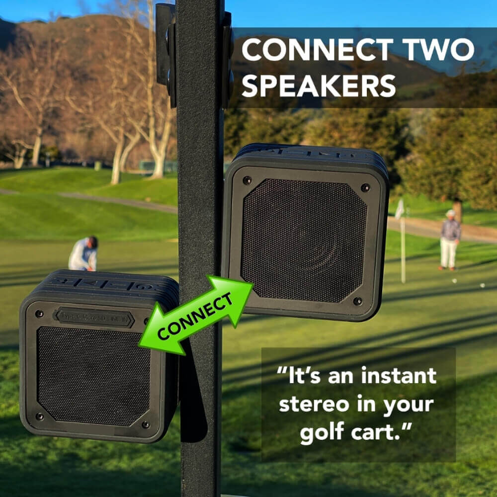 Golf Cart Speaker with Magnetic Instant Mount - LINWEY - Best Golf Cart Speaker with Magnetic Instant Mount