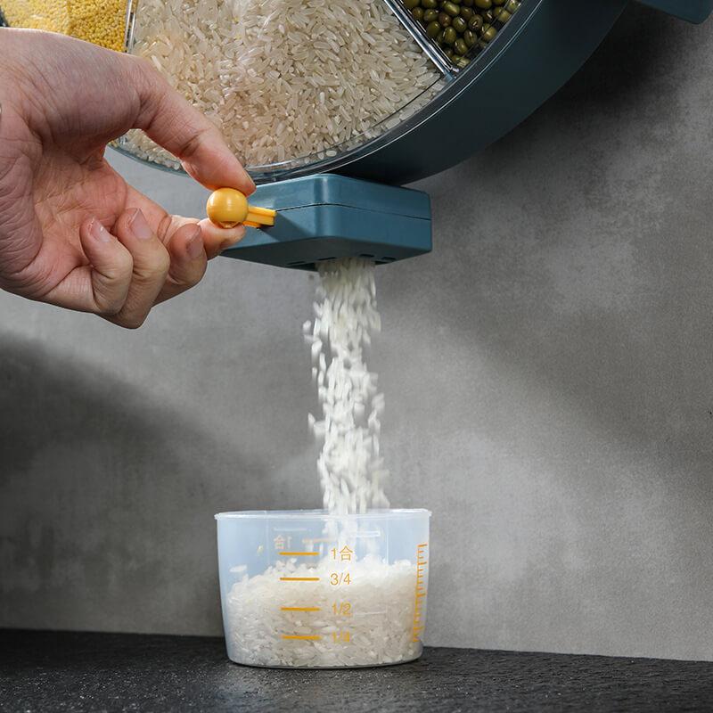 The 360° Wall-Mounted Cereal & Dry Food Dispenser - LINWEY - Best The 360° Wall-Mounted Cereal & Dry Food Dispenser